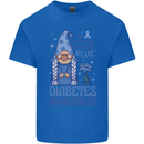 Diabetes Awareness We Wear Blue Gnome Mens Cotton T-Shirt Tee Top Royal Blue