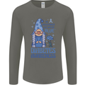 Diabetes Awareness We Wear Blue Gnome Mens Long Sleeve T-Shirt Charcoal