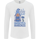 Diabetes Awareness We Wear Blue Gnome Mens Long Sleeve T-Shirt White