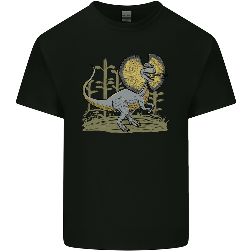 Dilophosaurus Dinosaur Kids T-Shirt Childrens Black