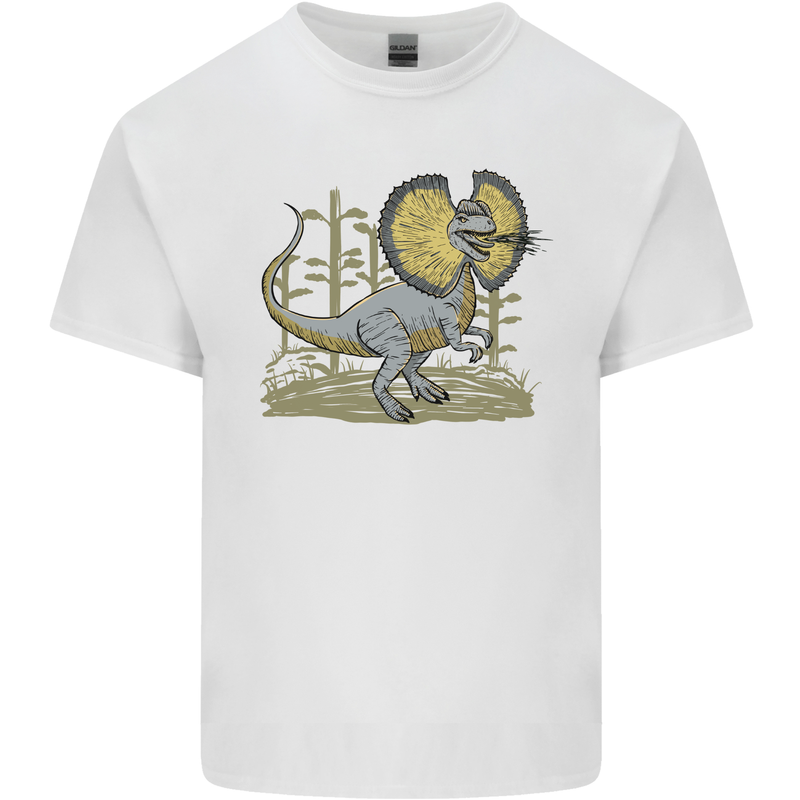 Dilophosaurus Dinosaur Kids T-Shirt Childrens White