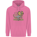 Dilophosaurus Dinosaur Mens 80% Cotton Hoodie Azelea