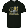 Dilophosaurus Dinosaur Mens Cotton T-Shirt Tee Top Black