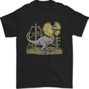Dilophosaurus Dinosaur Mens T-Shirt 100% Cotton Black