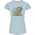 Dilophosaurus Dinosaur Womens Petite Cut T-Shirt Light Blue