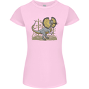 Dilophosaurus Dinosaur Womens Petite Cut T-Shirt Light Pink