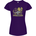 Dilophosaurus Dinosaur Womens Petite Cut T-Shirt Purple