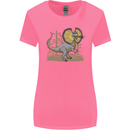 Dilophosaurus Dinosaur Womens Wider Cut T-Shirt Azalea