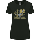 Dilophosaurus Dinosaur Womens Wider Cut T-Shirt Black