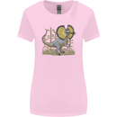 Dilophosaurus Dinosaur Womens Wider Cut T-Shirt Light Pink