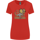 Dilophosaurus Dinosaur Womens Wider Cut T-Shirt Red