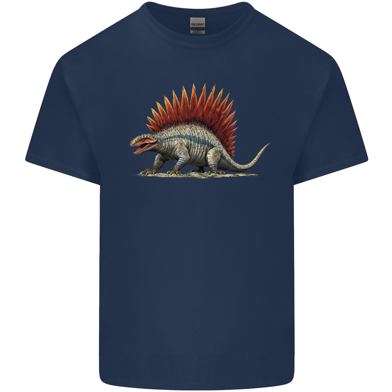 Dimetrodon Dinosaur Kids T-Shirt Childrens Navy Blue