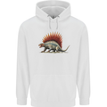 Dimetrodon Dinosaur Mens 80% Cotton Hoodie White