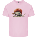 Dimetrodon Dinosaur Mens Cotton T-Shirt Tee Top Light Pink