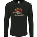 Dimetrodon Dinosaur Mens Long Sleeve T-Shirt Black