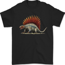 Dimetrodon Dinosaur Mens T-Shirt 100% Cotton Black