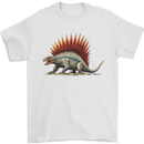 Dimetrodon Dinosaur Mens T-Shirt 100% Cotton White