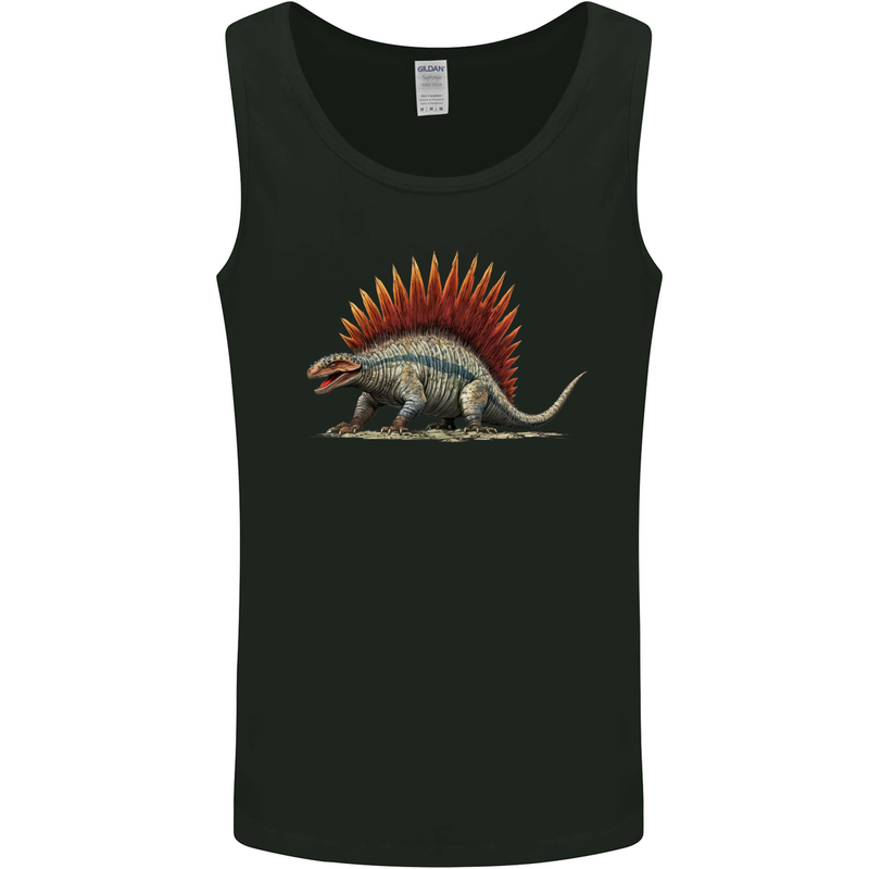 Dimetrodon Dinosaur Mens Vest Tank Top Black