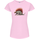 Dimetrodon Dinosaur Womens Petite Cut T-Shirt Light Pink