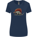 Dimetrodon Dinosaur Womens Wider Cut T-Shirt Navy Blue