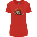 Dimetrodon Dinosaur Womens Wider Cut T-Shirt Red