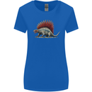 Dimetrodon Dinosaur Womens Wider Cut T-Shirt Royal Blue