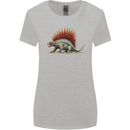 Dimetrodon Dinosaur Womens Wider Cut T-Shirt Sports Grey