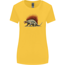 Dimetrodon Dinosaur Womens Wider Cut T-Shirt Yellow
