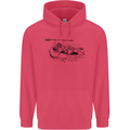 Dinghy Rapids White Water Rafting Whitewater Childrens Kids Hoodie Heliconia