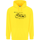Dinghy Rapids White Water Rafting Whitewater Childrens Kids Hoodie Yellow