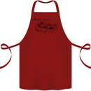 Dinghy Rapids White Water Rafting Whitewater Cotton Apron 100% Organic Maroon