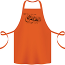 Dinghy Rapids White Water Rafting Whitewater Cotton Apron 100% Organic Orange