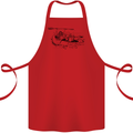 Dinghy Rapids White Water Rafting Whitewater Cotton Apron 100% Organic Red