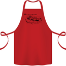 Dinghy Rapids White Water Rafting Whitewater Cotton Apron 100% Organic Red