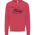 Dinghy Rapids White Water Rafting Whitewater Kids Sweatshirt Jumper Heliconia