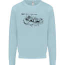 Dinghy Rapids White Water Rafting Whitewater Kids Sweatshirt Jumper Light Blue