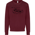 Dinghy Rapids White Water Rafting Whitewater Kids Sweatshirt Jumper Maroon