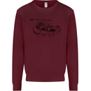 Dinghy Rapids White Water Rafting Whitewater Kids Sweatshirt Jumper Maroon