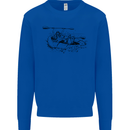 Dinghy Rapids White Water Rafting Whitewater Kids Sweatshirt Jumper Royal Blue