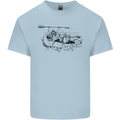 Dinghy Rapids White Water Rafting Whitewater Kids T-Shirt Childrens Light Blue