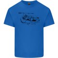 Dinghy Rapids White Water Rafting Whitewater Kids T-Shirt Childrens Royal Blue