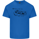 Dinghy Rapids White Water Rafting Whitewater Kids T-Shirt Childrens Royal Blue