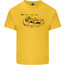 Dinghy Rapids White Water Rafting Whitewater Kids T-Shirt Childrens Yellow