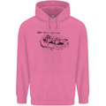 Dinghy Rapids White Water Rafting Whitewater Mens 80% Cotton Hoodie Azelea