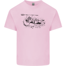 Dinghy Rapids White Water Rafting Whitewater Mens Cotton T-Shirt Tee Top Light Pink