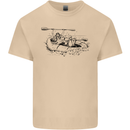 Dinghy Rapids White Water Rafting Whitewater Mens Cotton T-Shirt Tee Top Sand