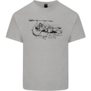 Dinghy Rapids White Water Rafting Whitewater Mens Cotton T-Shirt Tee Top Sports Grey