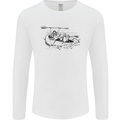 Dinghy Rapids White Water Rafting Whitewater Mens Long Sleeve T-Shirt White