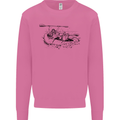 Dinghy Rapids White Water Rafting Whitewater Mens Sweatshirt Jumper Azalea