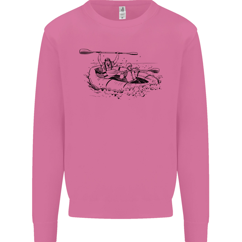 Dinghy Rapids White Water Rafting Whitewater Mens Sweatshirt Jumper Azalea